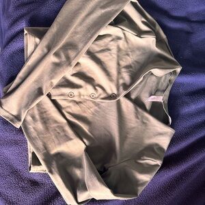 Olive Green Button-Up Cardigan